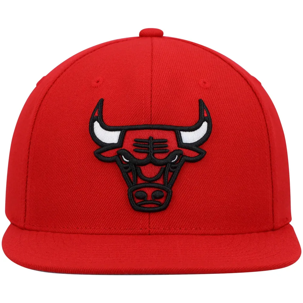 Casquette Snapback Mitchell & Ness Chicago Bulls Ground 2.0 rouge pour hommes