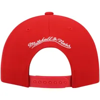 Casquette Snapback Mitchell & Ness Chicago Bulls Ground 2.0 rouge pour hommes