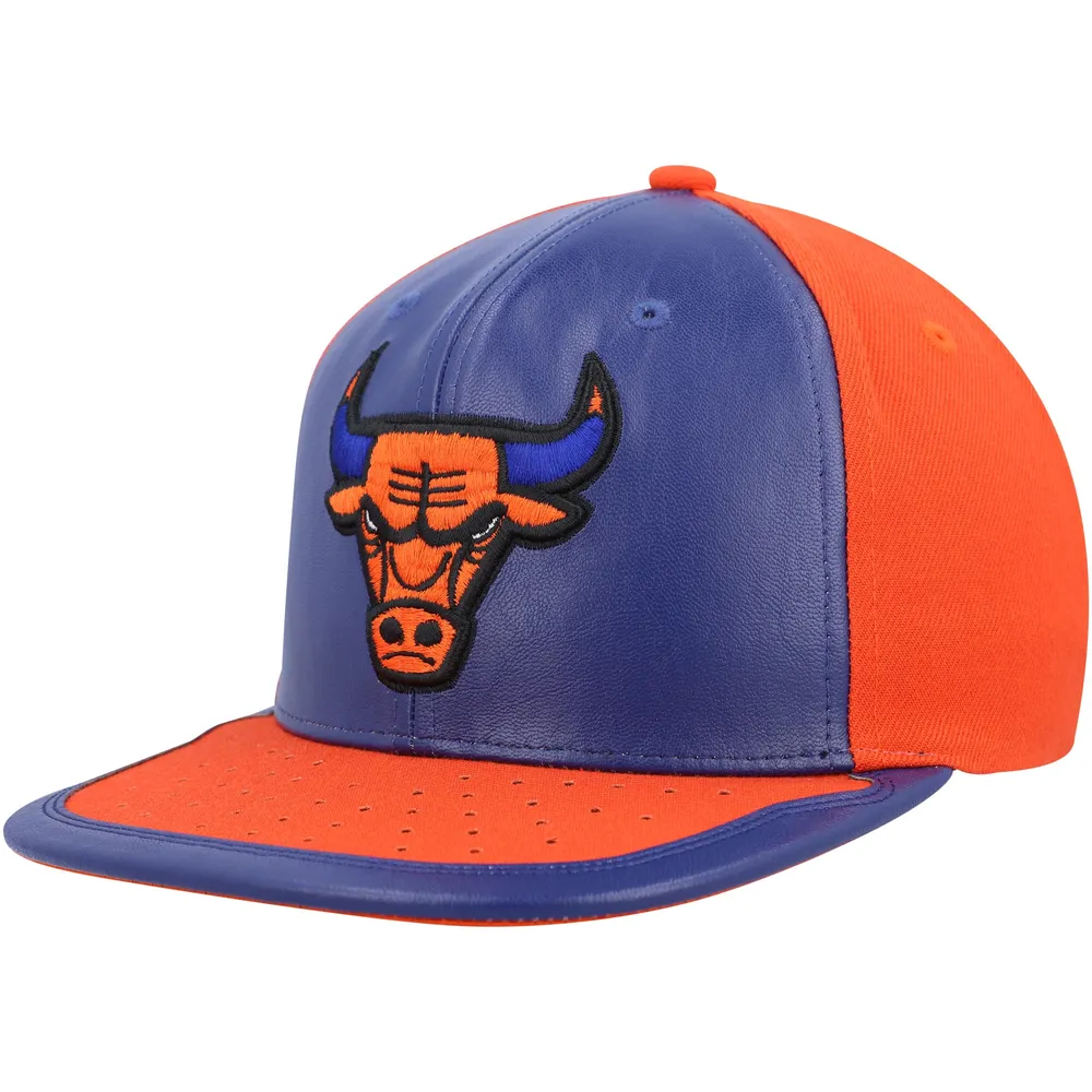 Men's Mitchell & Ness Royal/Orange Chicago Bulls Day One Snapback Hat