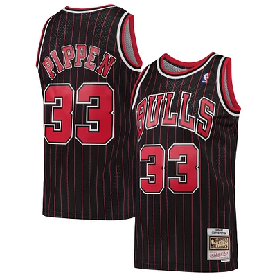 Maillot Swingman Mitchell & Ness Scottie Pippen pour hommes, noir, Chicago Bulls, Hardwood Classics