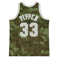 Mitchell & Ness pour homme Scottie Pippen Green Chicago Bulls 1997/98 Hardwood Classics Ghost Camo - Maillot Swingman Player