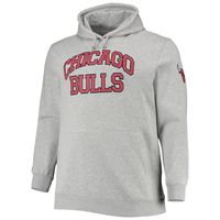 Men's Mitchell & Ness Scottie Pippen Heathered Gray Chicago Bulls Big Tall Name Number Pullover Hoodie