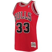 Men's Mitchell & Ness Scottie Pippen Red Chicago Bulls 1997/98 Big Tall Hardwood Classics Swingman Jersey