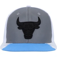 Casquette Snapback Mitchell & Ness pour hommes, argent/bleu, Chicago Bulls Day 5