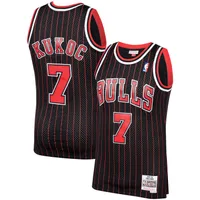 Men's Mitchell & Ness Dennis Rodman Gold Chicago Bulls 75th Anniversary 1997/98 Hardwood Classics Swingman Jersey Size: Small