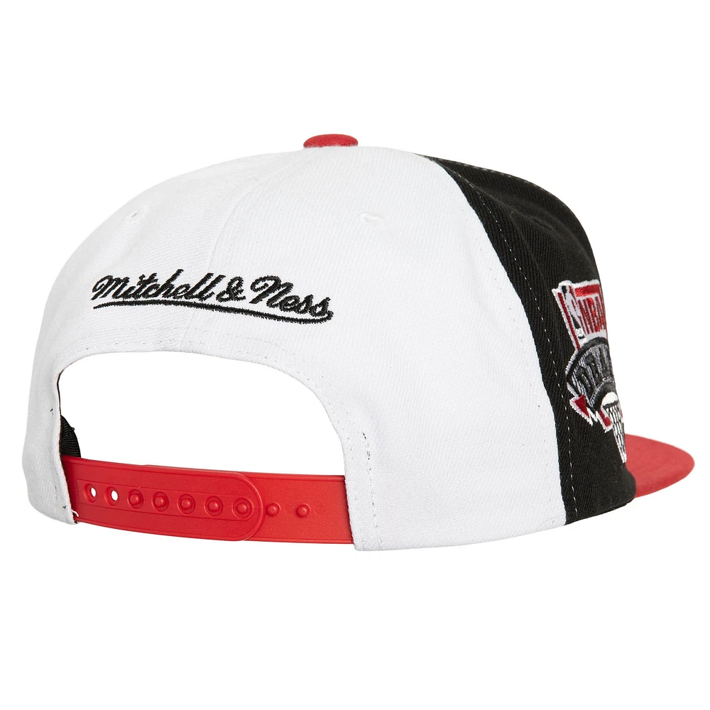 Casquette Snapback Mitchell & Ness pour hommes, blanc/rouge, Chicago Bulls Core