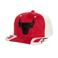 Men's Mitchell & Ness White/Red Chicago Bulls Day 6 Snapback Hat