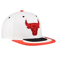 Casquette snapback blanche Chicago Bulls Day 4 Mitchell & Ness pour hommes