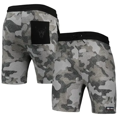 Chicago Bulls NBA x Hugo Boss Slam Camo Shorts - Black