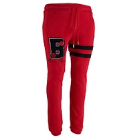 Pantalon de survêtement NBA x Keizer Clark Chicago Bulls No Caller ID rouge/noir pour homme