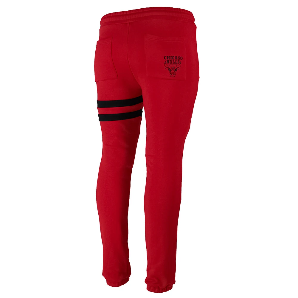 Pantalon de survêtement NBA x Keizer Clark Chicago Bulls No Caller ID rouge/noir pour homme