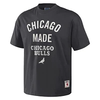 T-shirt oversize épais NBA x Staple anthracite Chicago Bulls pour hommes