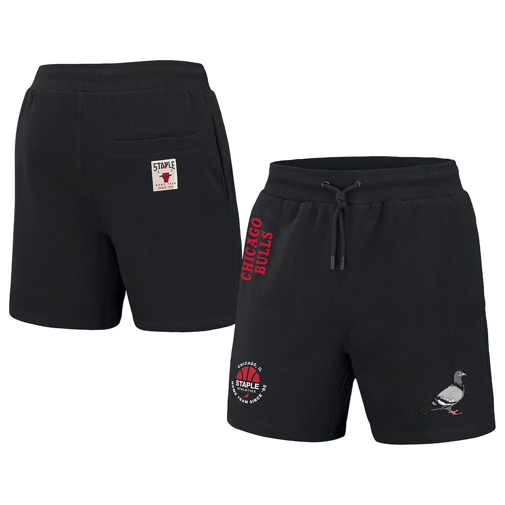 Men's NBA x Staple Black Chicago Bulls Home Team Shorts