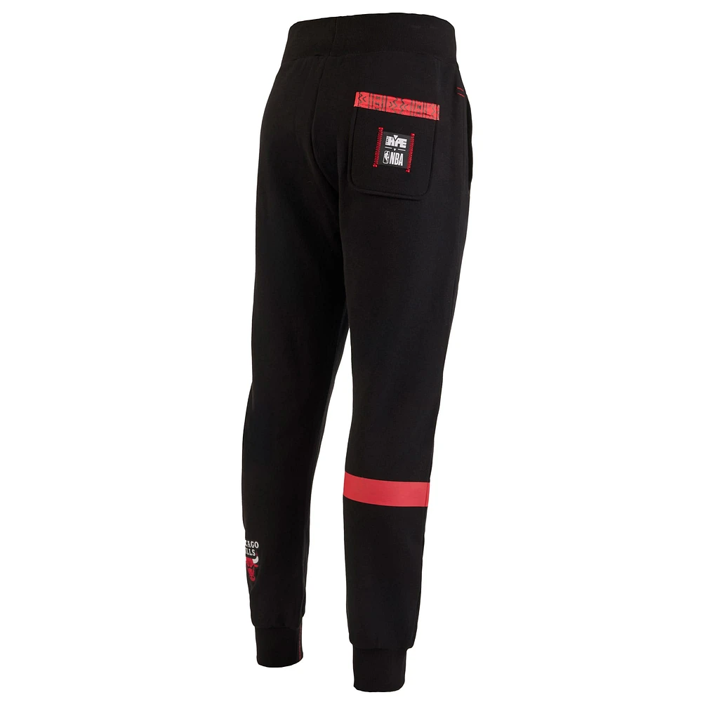 Men's NBA x Two Hype  Black Chicago Bulls Culture & Hoops Collection Premium Jogger Pants