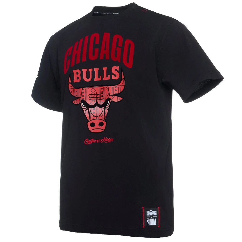 Men's NBA x Two Hype  Black Chicago Bulls Culture & Hoops Collection Premium T-Shirt