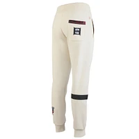 Pantalon de jogging qualité supérieure NBA x Two Hype pour homme, couleur crème, collection Culture & Hoops des Chicago Bulls