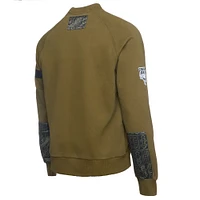 Men's NBA x Two Hype  Olive Chicago Bulls Culture & Hoops Collection Premium Pullover Sweatshirt