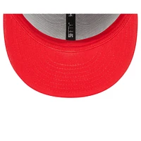 Casquette ajustée 59FIFTY New Era pour homme, noir/rouge