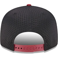 Casquette Snapback 9FIFTY en maille Chicago Bulls New Era noir/rouge pour homme