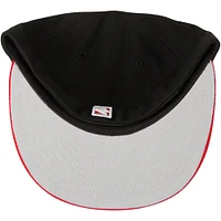 Men's New Era Black/Red Chicago Bulls Official Team Color 2Tone 59FIFTY Fitted Hat