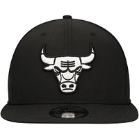 NWE BULLS NOIR 24 NBA NWE BW BACK CHAINTITCH SNAPBACK 9FIFTY HATMENSNP