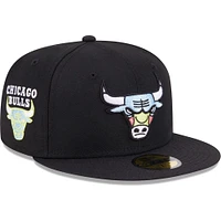 Casquette ajustée 59FIFTY Chicago Bulls Colour Pack pour homme New Era noire