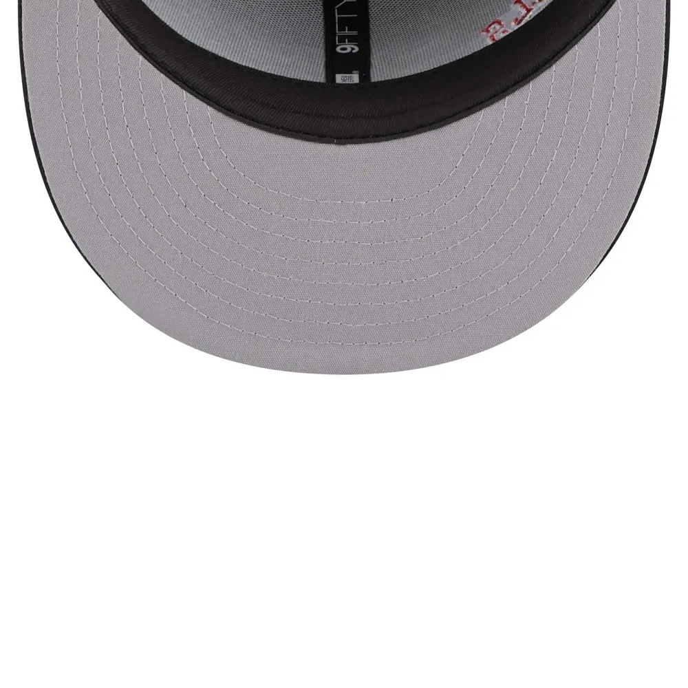 Chicago Bulls New Era Icon 9FIFTY Snapback Hat - Black