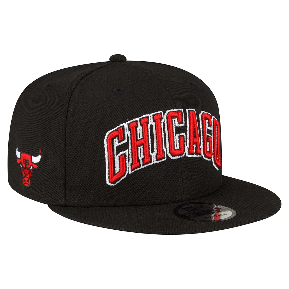 Casquette Snapback 9FIFTY Chicago Bulls Jersey Hook Statement Edition pour homme New Era noire