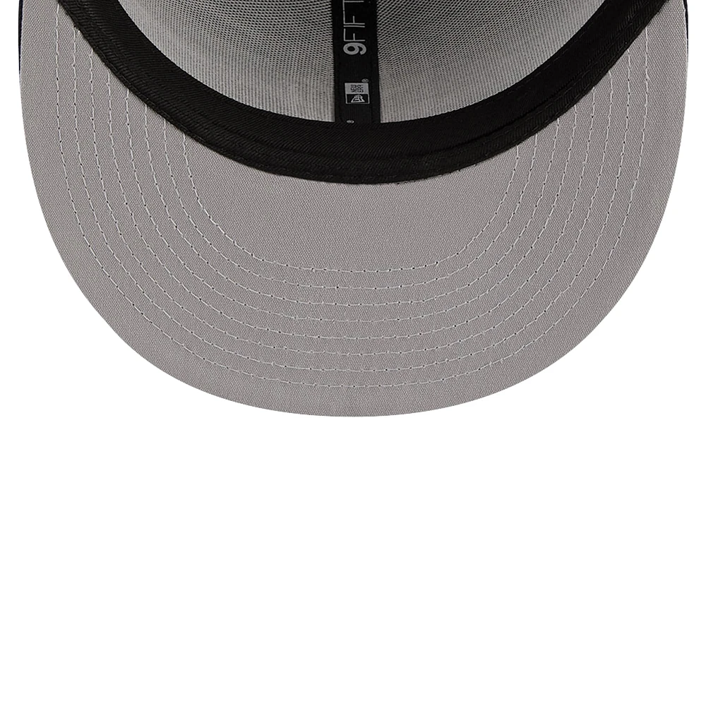 Men's New Era Black Chicago Bulls Meshback 9FIFTY Snapback Hat