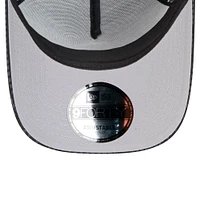 Men's New Era Black Chicago Bulls Midnight Ink Tonal A-Frame Trucker 9FORTY Adjustable Hat