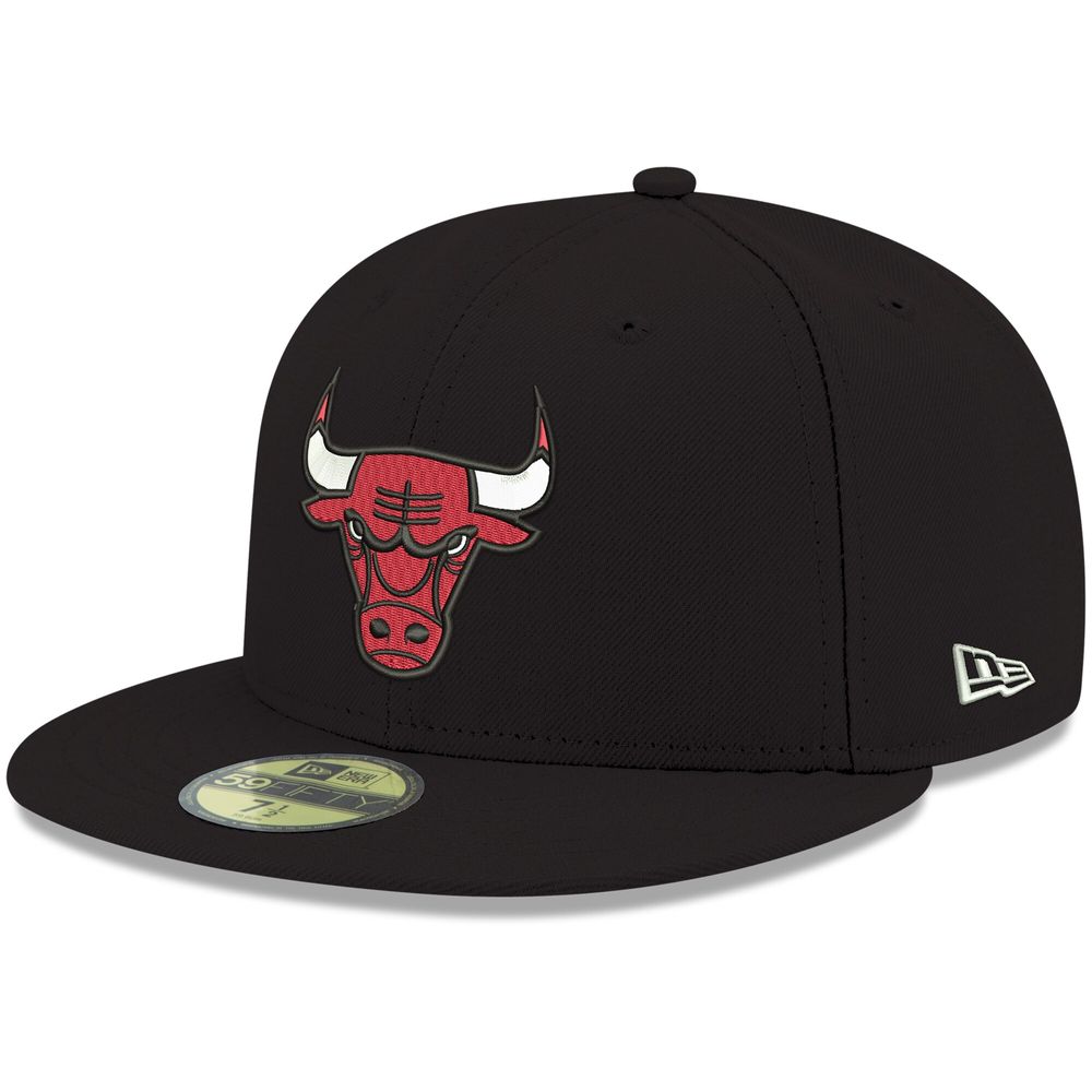 Men's New Era Chicago Bulls Official Team Color 59FIFTY Fitted Hat