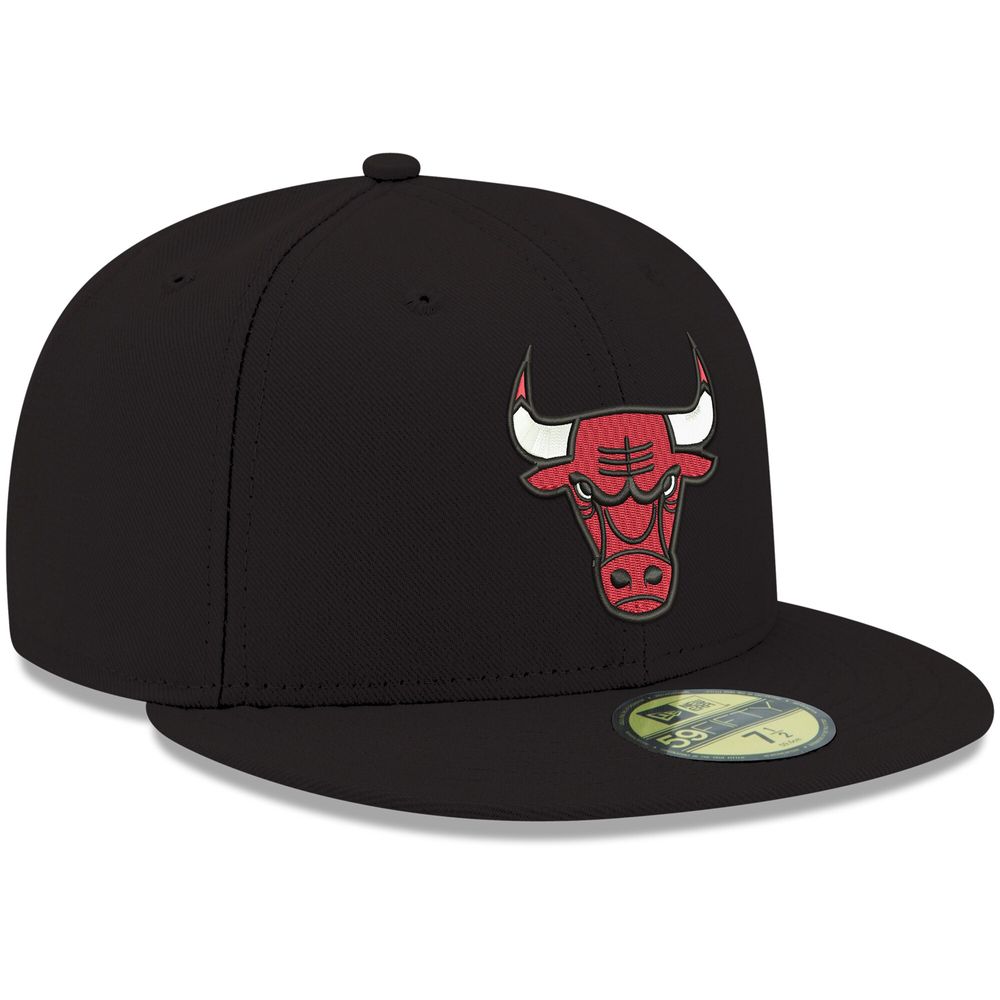 Men's New Era Chicago Bulls Official Team Color 59FIFTY Fitted Hat