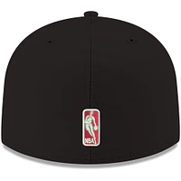 Men's New Era Black Chicago Bulls Official Team Color 59FIFTY Fitted Hat