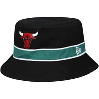 Men's New Era Black Chicago Bulls Reversible Bucket Hat