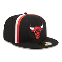 NWE BULLS BLACK 23 NBA TC TAPING FITTED 59FIFTY HATMENHIC