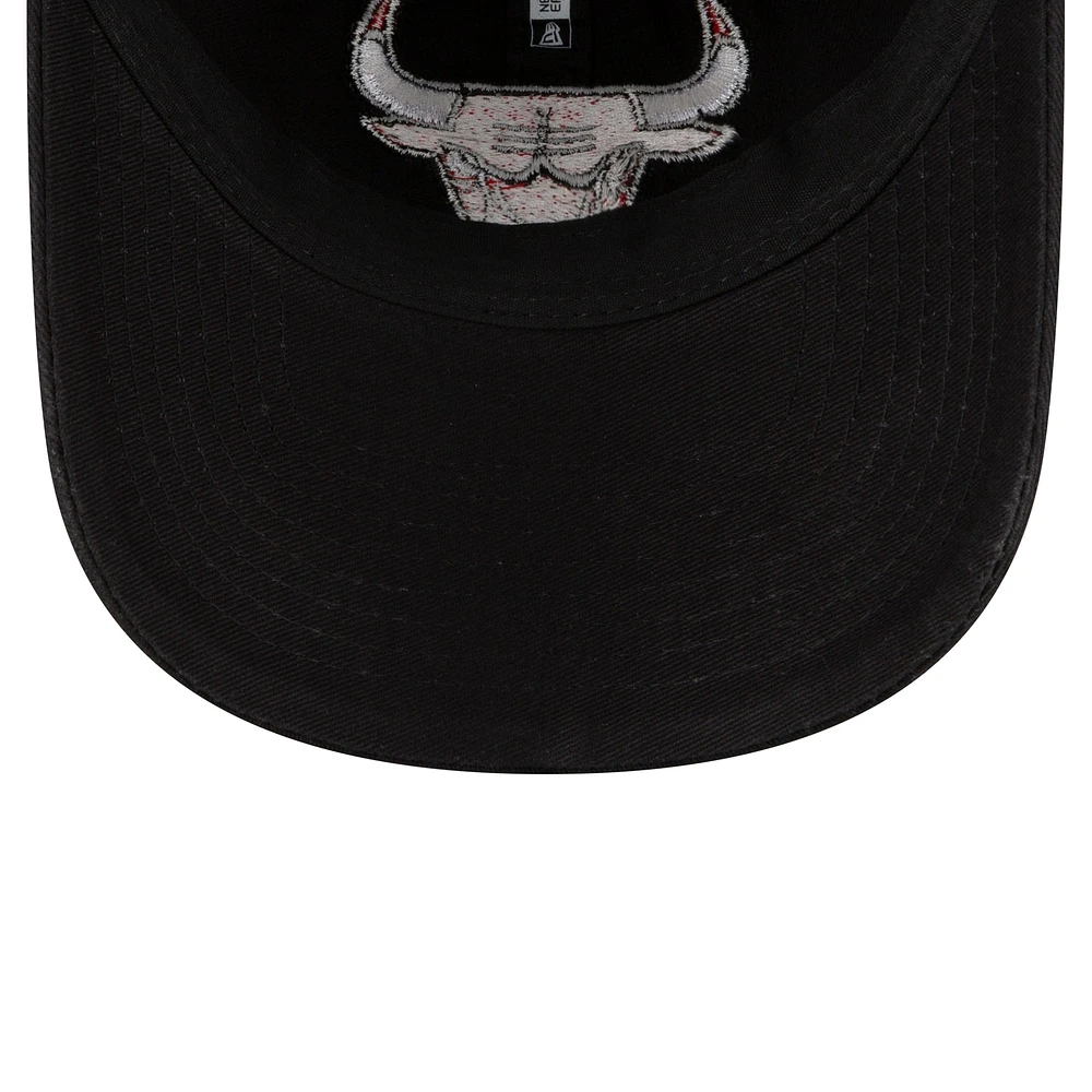 Men's New Era Black Chicago Bulls Team 2.0 9TWENTY Adjustable Hat