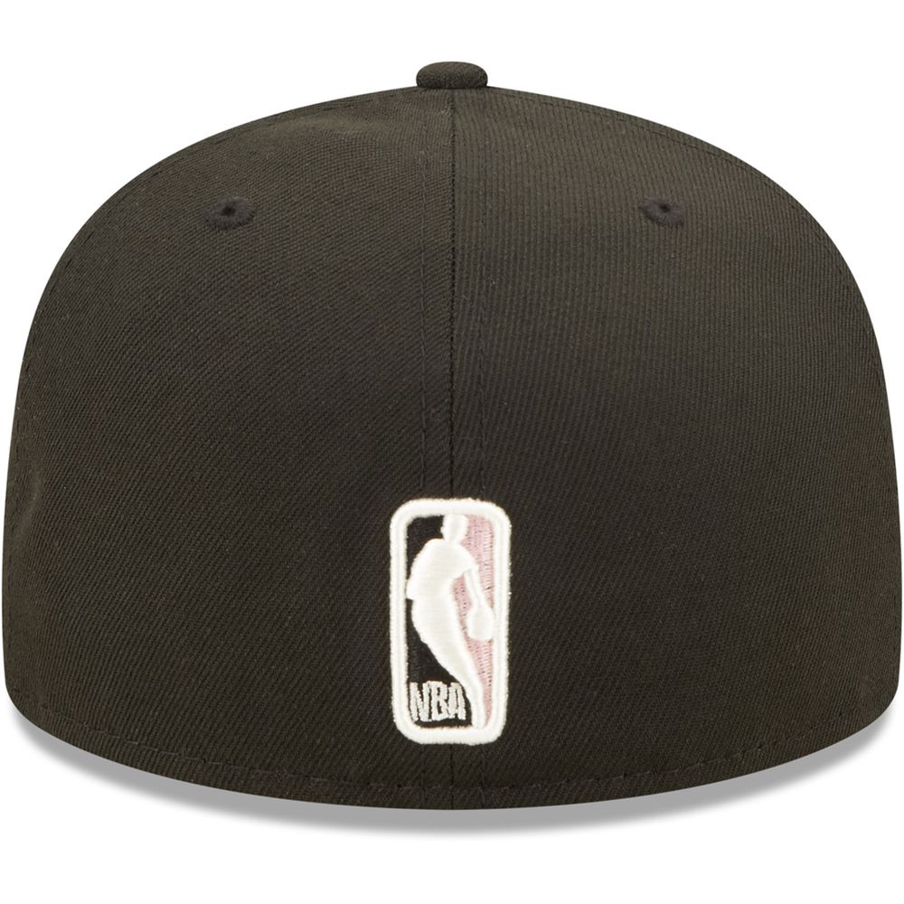 Men's New Era Black Chicago Bulls The 6X NBA Finals Champions Pop Sweat 59FIFTY - Fitted Hat