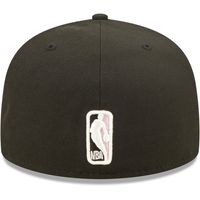 Men's New Era Black Chicago Bulls The 6X NBA Finals Champions Pop Sweat 59FIFTY - Fitted Hat