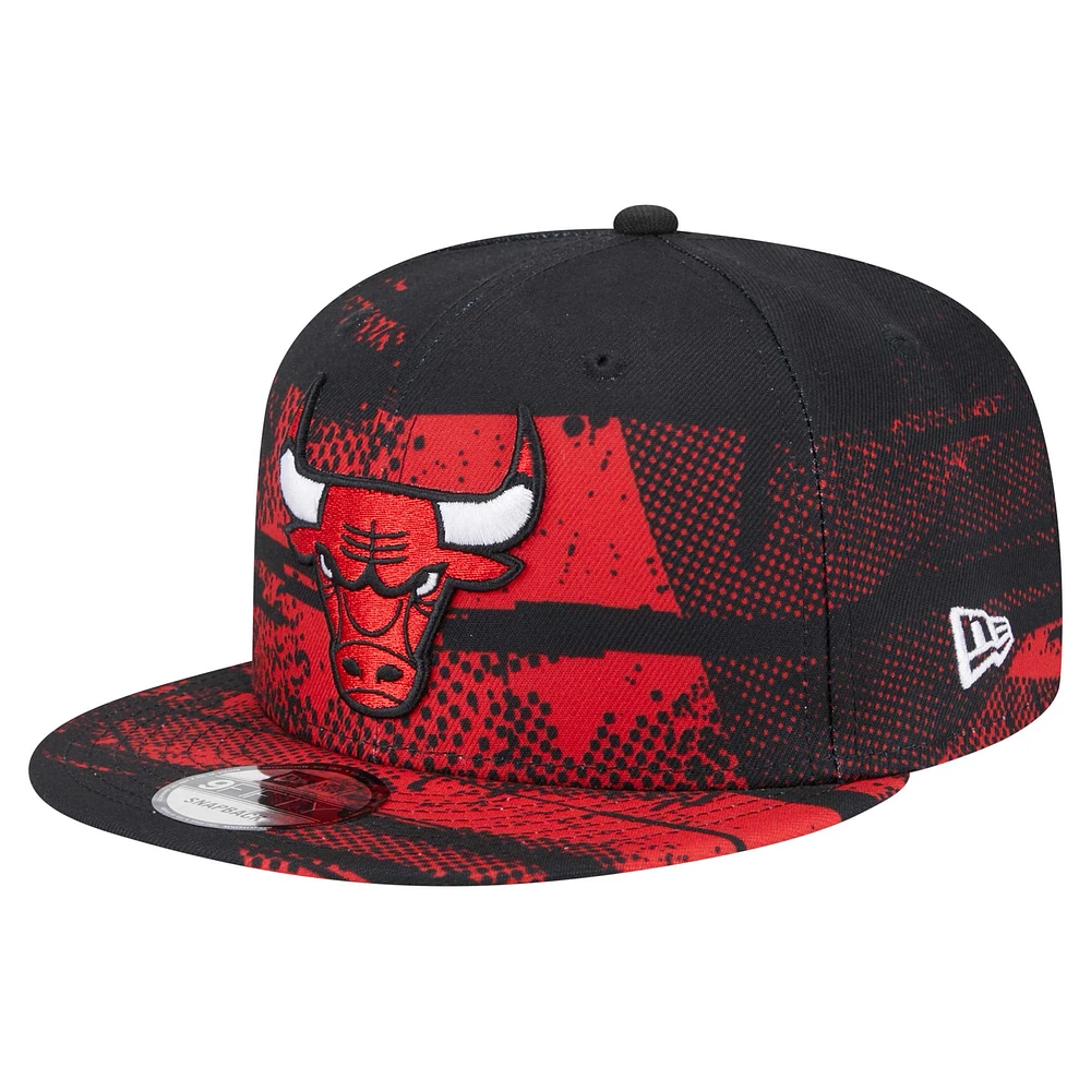 Casquette à visière noire New Era Chicago Bulls Tip-Off 9FIFTY pour homme