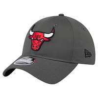 Men's New Era Charcoal Chicago Bulls Active Ripstop 9TWENTY Adjustable Hat