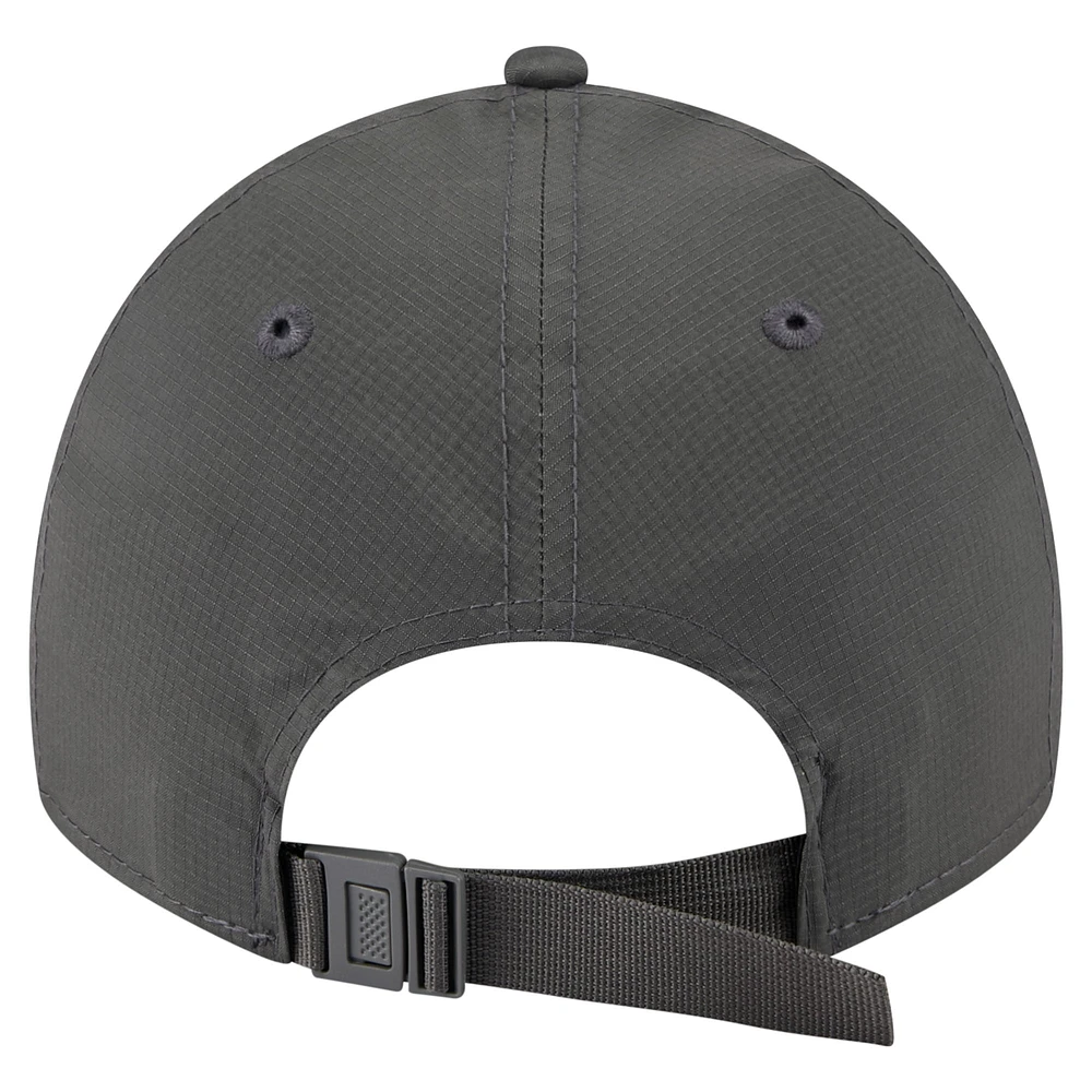 Men's New Era Charcoal Chicago Bulls Active Ripstop 9TWENTY Adjustable Hat