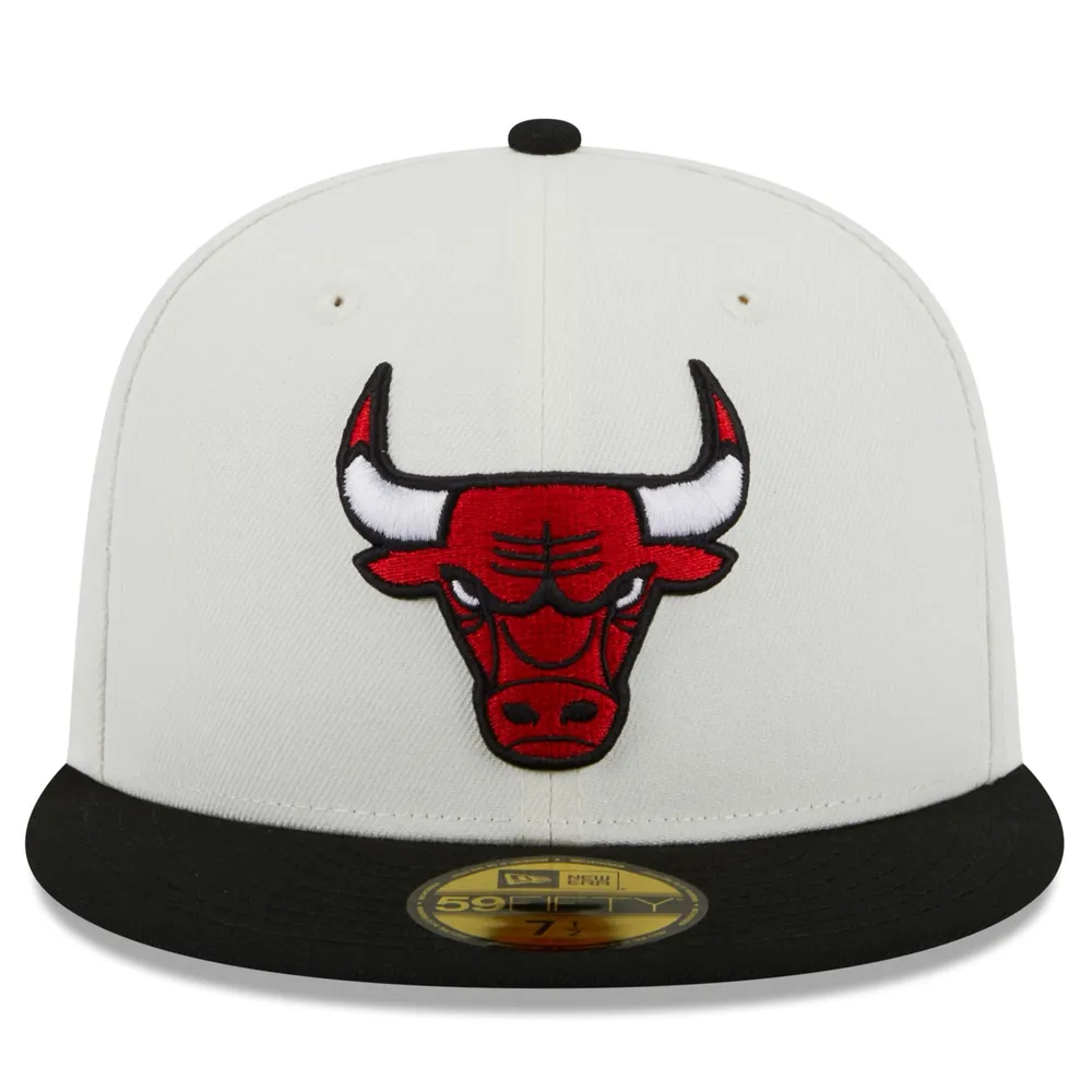 Men's New Era White Chicago Bulls 59FIFTY Fitted Hat