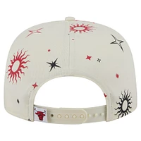 Men's New Era Cream Chicago Bulls Lunar Golfer Snapback Hat