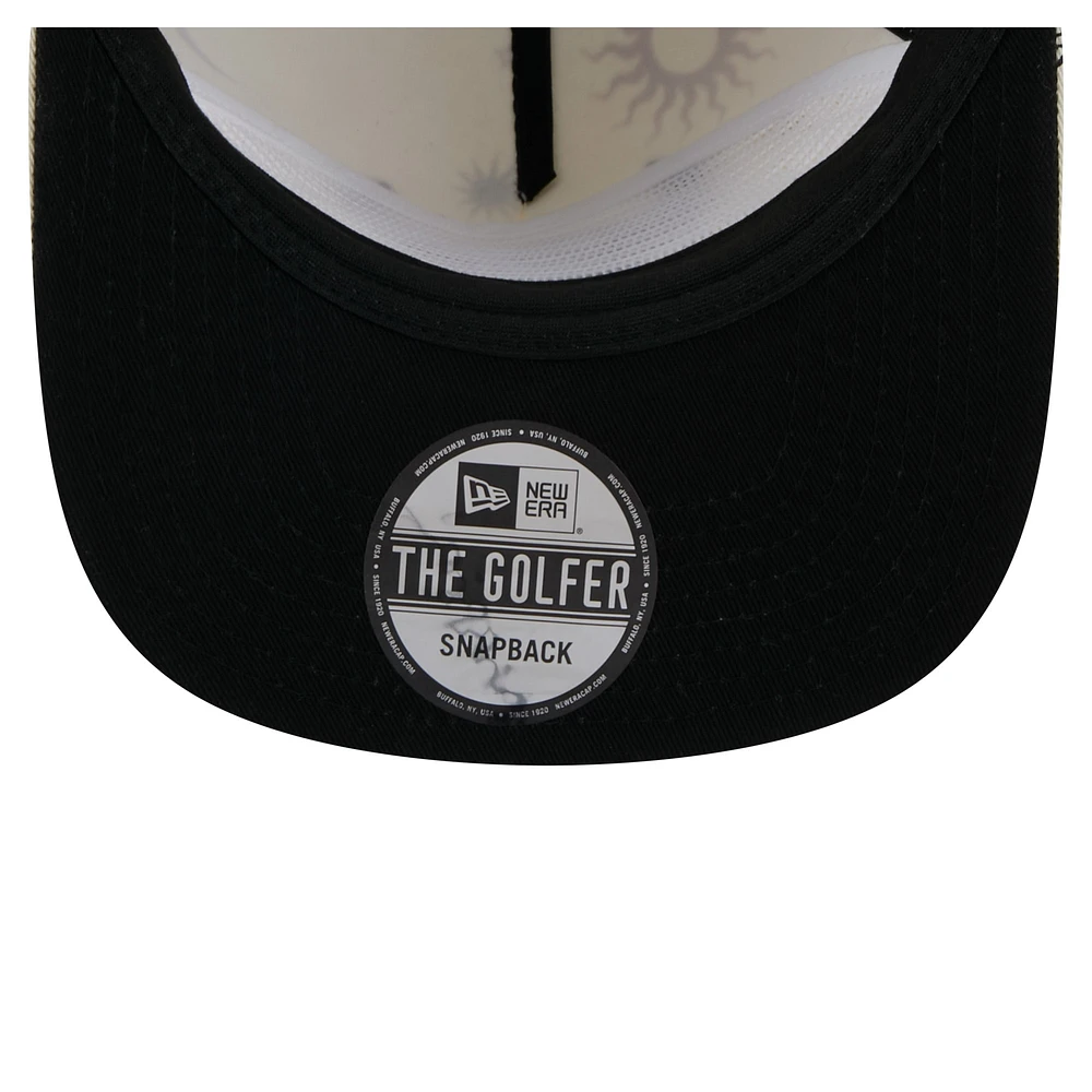 Men's New Era Cream Chicago Bulls Lunar Golfer Snapback Hat