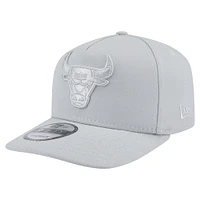 Men's New Era  Gray Chicago Bulls Colorpack A-Frame Pinch Front 9FIFTY Snapback Hat