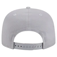 Casquette snapback grise New Era Chicago Bulls pour homme, modèle rétro, propriété du golfeur