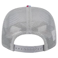 Men's New Era Light Blue/Gray Chicago Bulls Adventure Aloha Pattern 9SEVENTY Stretch-Snap Hat