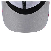 Men's New Era Light Blue/Gray Chicago Bulls Adventure Aloha Pattern 9SEVENTY Stretch-Snap Hat