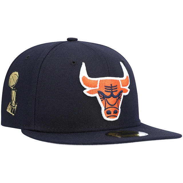 Chicago Bulls New Era Hazy Trucker 9FIFTY Snapback Hat - Black