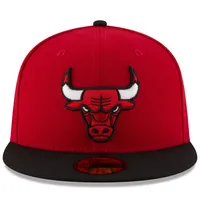 Casquette ajustée 59FIFTY 2Tone de l'équipe officielle des Chicago Bulls New Era pour homme, rouge/noir